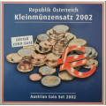  Österreich Euro Kursmünzensatz BU 2002
