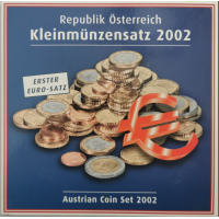  Österreich Euro Kursmünzensatz BU 2002