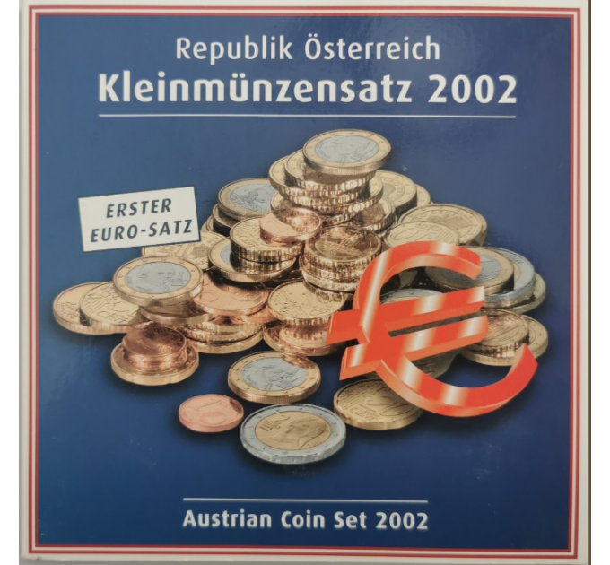  Österreich Euro Kursmünzensatz BU 2002