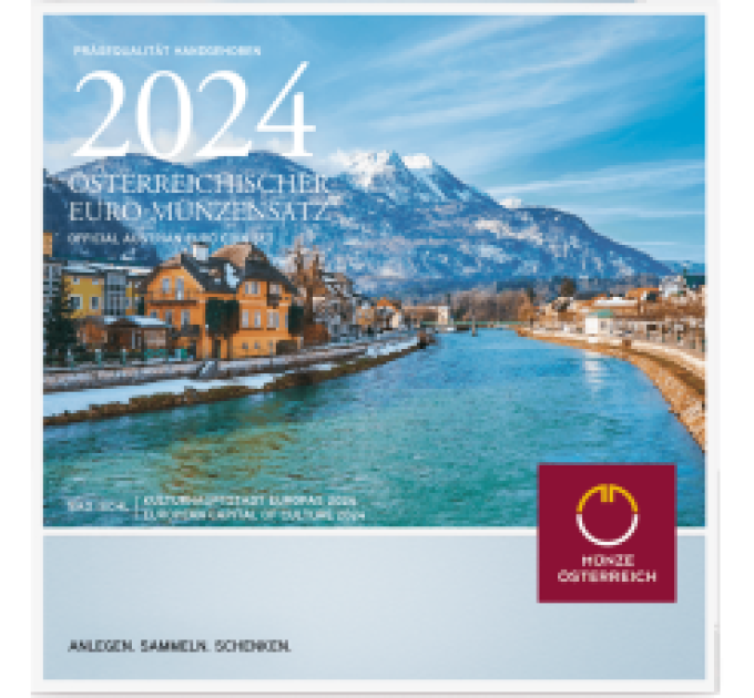 Österreich Euro Kursmünzensatz BU 2024 - Bad Ischl – die Kulturhauptstadt Europas