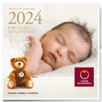 Österreich Euro Kursmünzensatz BU 2024 - BABY -MÜNZENSÄTZE