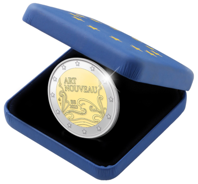 Belgien 2 Euro proof 2023 - Jugendstil in Brüssel