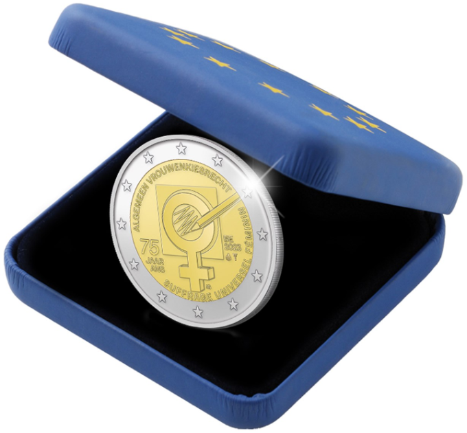 Belgien 2 Euro proof 2023 - 75 Jahre allgemeines Wahlrecht für Frauen in Belgien