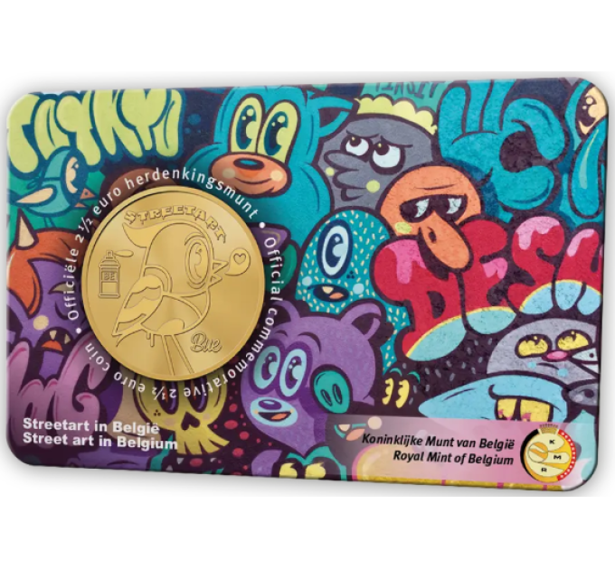 Belgien 2,5 euro BU 2025 - Straßenkunst in Belgien - NL