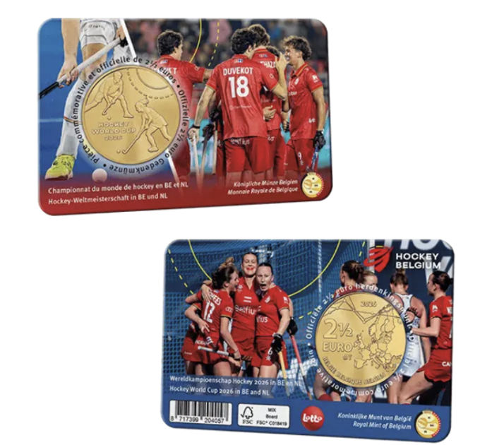 Belgien 2,5 euro BU 2026 - Eishockey-Weltmeisterschaft in Belgien und den Niederlanden - NL+FR