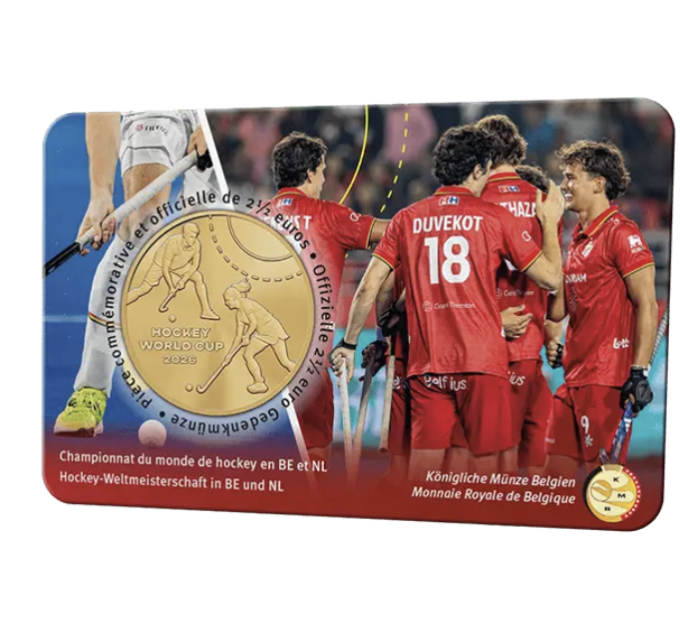 Belgien 2,5 euro BU 2026 - Eishockey-Weltmeisterschaft in Belgien und den Niederlanden
