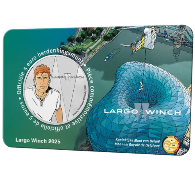 Belgien 5 euro BU 2025 - Largo Winch - Farbe