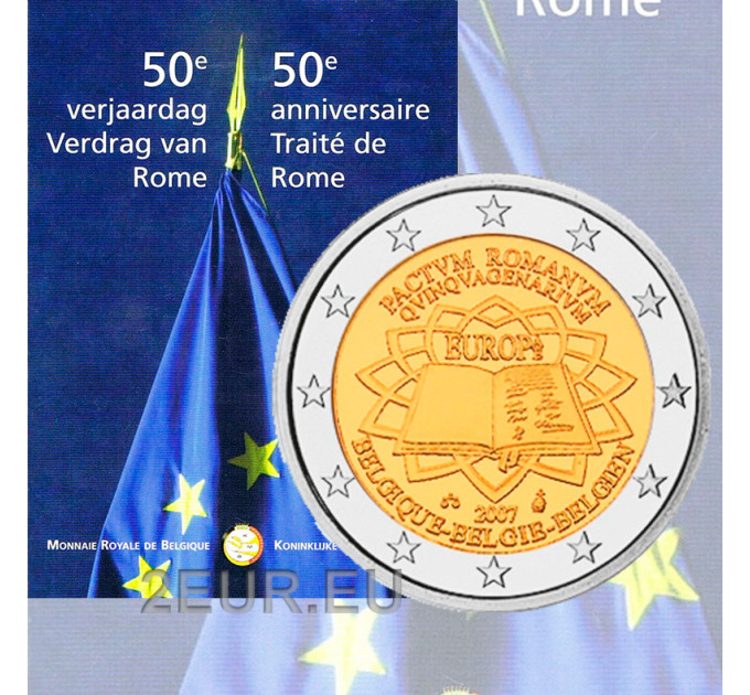 Belgien 2 Euro BU 2007 - Römische Verträge 
