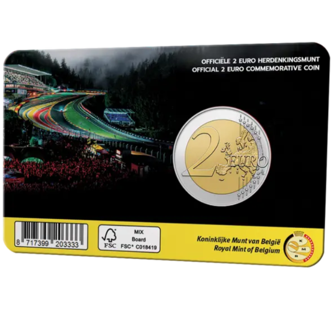 Belgien 2 Euro BU 2025 - Rennstrecke Spa-Francorchamps - FR