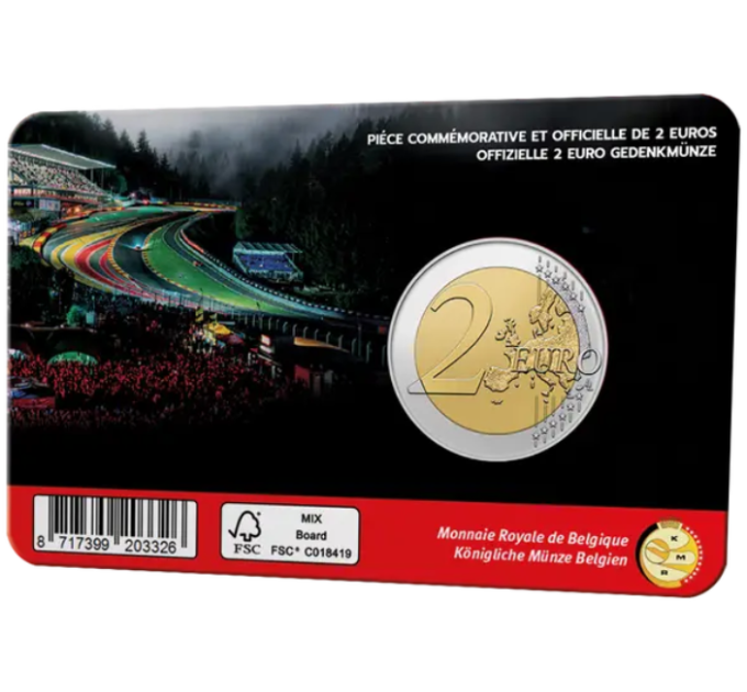 Belgien 2 Euro BU 2025 - Rennstrecke Spa-Francorchamps - NL