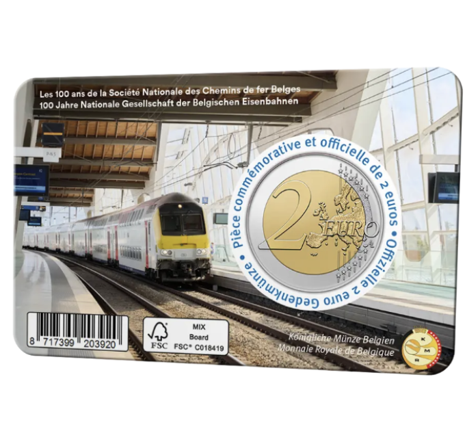 Belgien 2 Euro BU 2026 - 100 Jahre NMBS - NL