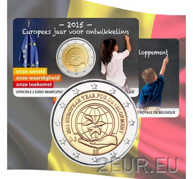 Belgien 2 Euro BU 2015 - Europäisches Jahr für Entwicklung - NL