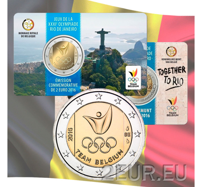 Belgien 2 euro BU 2016 - Olympische Sommerspiele Rio de Janeiro - FR