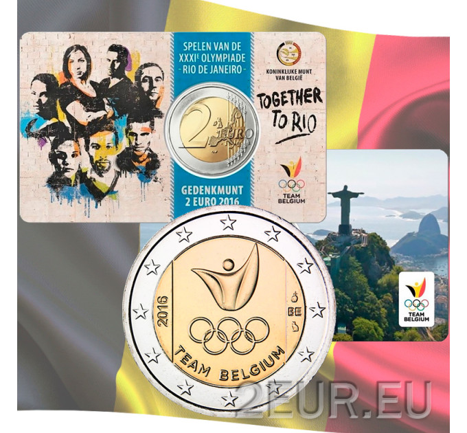 Belgien 2 Euro BU 2016 - Olympische Sommerspiele Rio de Janeiro - NL