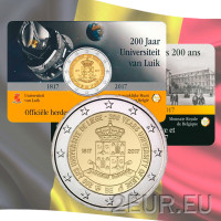 Belgien 2 Euro BU 2017 - 200 Jahre Universität Lüttich - NL 