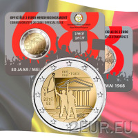 Belgien 2 euro BU 2018 - 50. Jahrestag Mai 1968 Ereignisse in Belgien - Studentenrevolte - NL