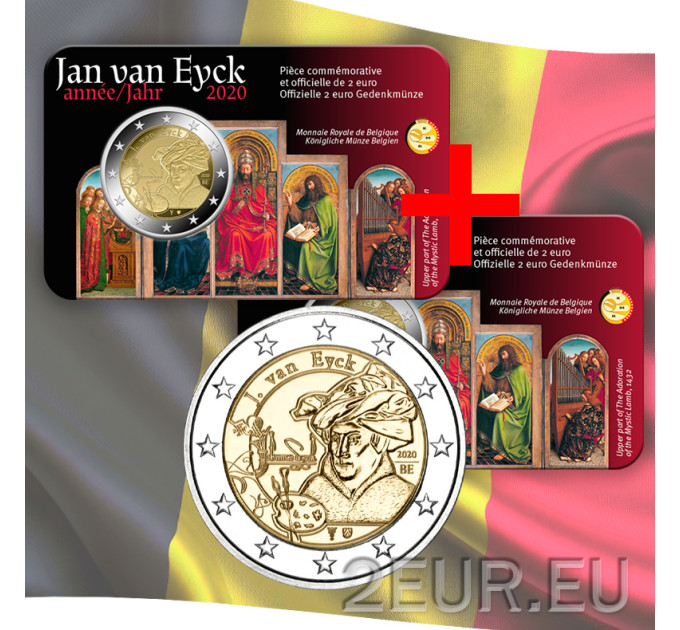 Belgien 2 Euro BU  2020 - Jan van Eyck - FR 
