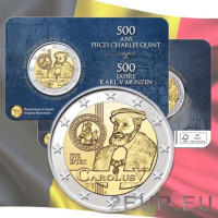 Belgien 2 Euro BU 2021 - 500. Geburtstag von Karl V - FR