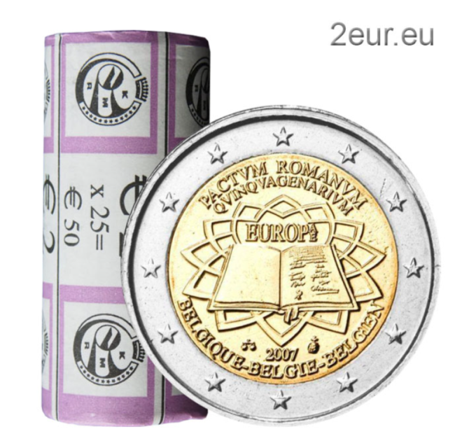 BELGIEN 2 EURO-ROLLE 2007 – VERTRAG VON ROM