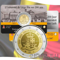 Belgien 2 Euro BU 2017 - 200 Jahre Universität Lüttich - FR