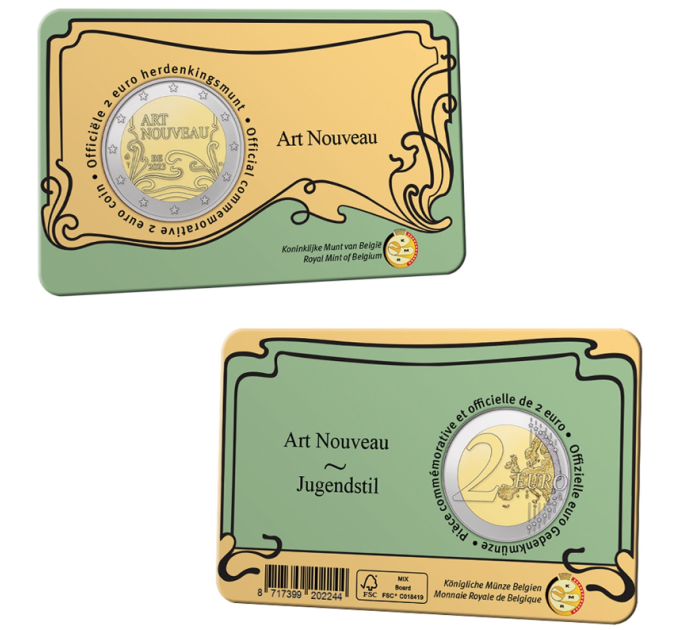 Belgien 2 Euro BU 2023 - Jugendstil in Brüssel - NL