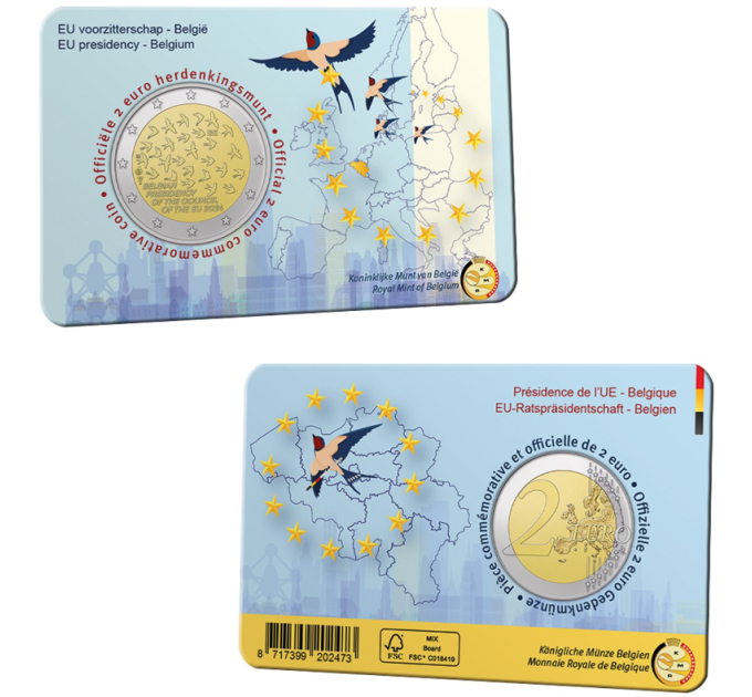 Belgien 2 Euro BU 2024 - EU-Präsidentschaft - NL