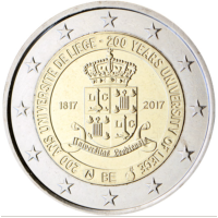 Belgien 2 euro UNC 2017 - 200 Jahre Universität Lüttich 