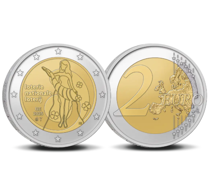 Belgien 2 Euro UNC 2025 - Nationallotterie Belgien