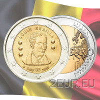 Belgien 2 euro UNC 2009-2 - 200. Geburtstag von Louis Braille 
