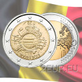 Belgien 2 euro UNC 2012 - 10 Jahre Euro Bargeld 