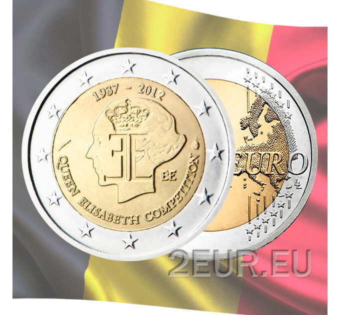 Belgien 2 euro UNC 2012 - 75 Jahre Königin-Elisabeth-Musikwettbewerb 