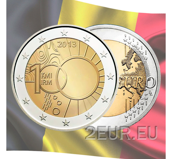 Belgien 2 euro UNC 2013 - 100 Jahre Royal Meteorological Institute 