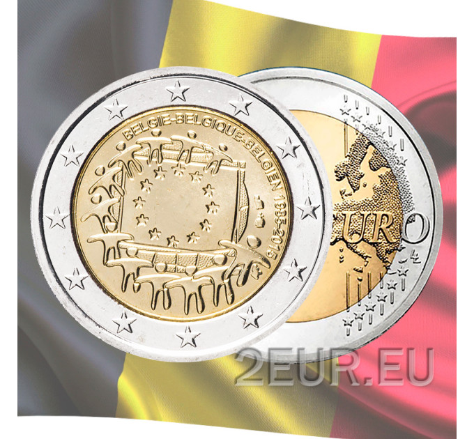 Belgien 2 euro UNC 2015 - 30. Jahrestag der EU-Flagge 