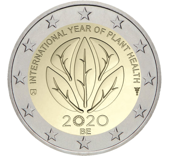 Belgien 2 euro UNC 2020 - Internationales Jahr der Pflanzengesundheit 
