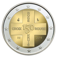 Belgien 2 euro UNC 2014 - 150 Jahre belgisches Rotes Kreuz