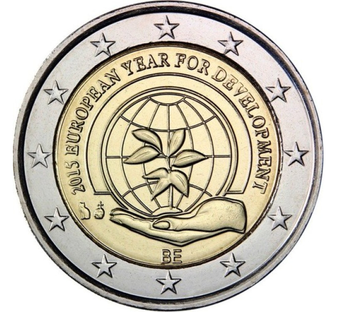 Belgien 2 euro UNC 2015 - Europäisches Jahr für Entwicklung  
