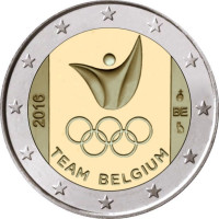 Belgien 2 euro UNC 2016 - Olympische Spiele in Rio  