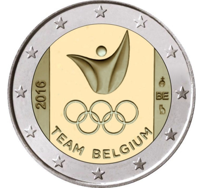 Belgien 2 euro UNC 2016 - Olympische Spiele in Rio  