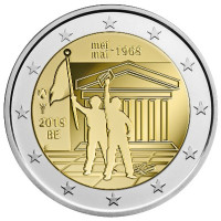 Belgien 2 euro UNC 2018 - 50. Jahrestag der Ereignisse im Mai 1968 in Belgien - Studentenaufstand 