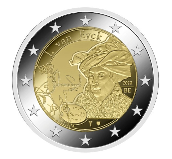 Belgien 2 euro UNC 2020 - Jan van Eyck 