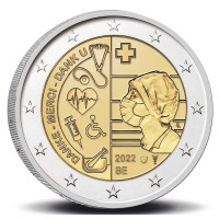 Belgien 2 euro UNC 2022 - Gesundheitswesen während der Covid-Pandemie 