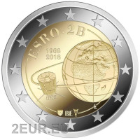 Belgien 2 euro UNC 2018 - Europäischer Satellit ESRO 2B 