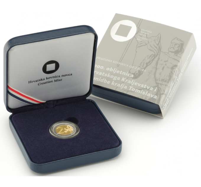 Kroatien 2 euro PROOF 2025 - 1100. Jahrestag des kroatischen Königreichs und der Krönung von König Tomislav