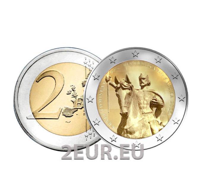 Kroatien 2 euro UNC 2025 - 1100. Jahrestag des kroatischen Königreichs und der Krönung von König Tomislav
