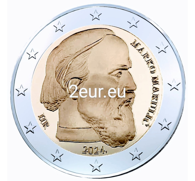 Kroatien 2 euro UNC 2024 - Marko Marulić