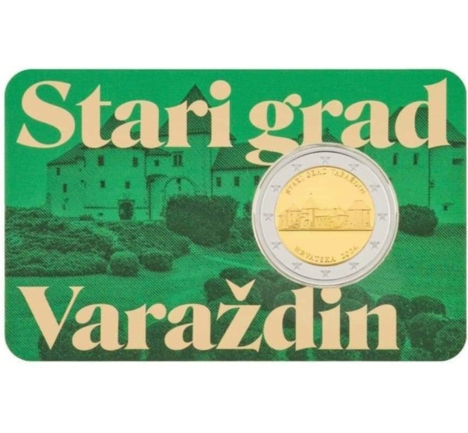 Kroatien 2 euro BU 2024 - Altstadt von Varazdin