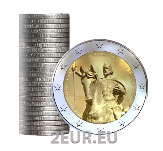 Kroatien 2 EURO-ROLLE 2025 – 1100. Jahrestag des kroatischen Königreichs und der Krönung von König Tomislav