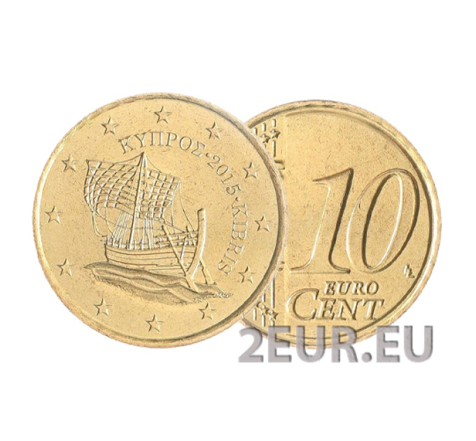 Zypern 10 Cent UNC 2015