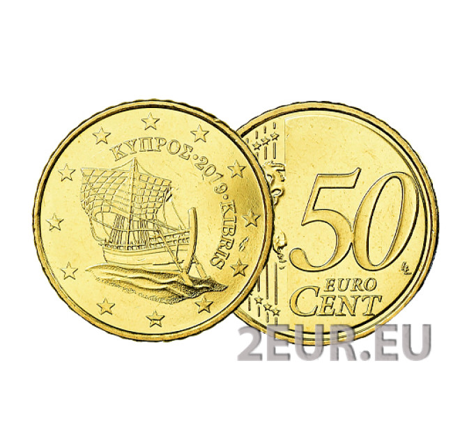 Zypern 50 Cent UNC 2019