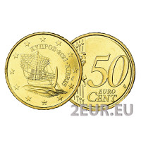 Zypern 50 Cent UNC 2021